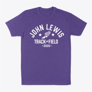 John Lewis Childs Elementary School Track and Field Classic Dad T-Shirt