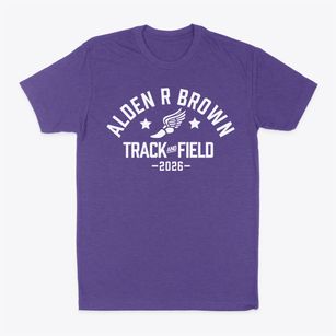 Alden R Brown Elementary School Track and Field Classic Dad T-Shirt