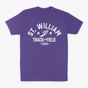Saint William School Track and Field Classic Dad T-Shirt
