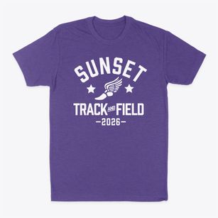 Sunset Elementary School Track and Field Classic Dad T-Shirt