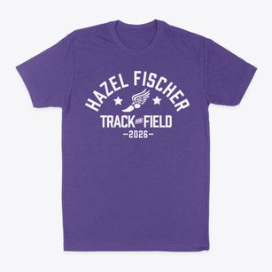 Hazel Fischer Elementary School Track and Field Classic Dad T-Shirt