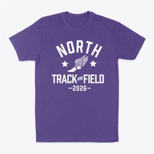 North High School Track and Field Classic Dad T-Shirt