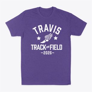 Travis Elementary School Track and Field Classic Dad T-Shirt