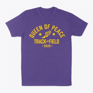 Queen Of Peace School Track and Field Classic Dad T-Shirt