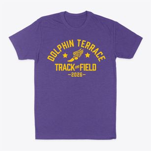 Dolphin Terrace Elementary School Track and Field Classic Dad T-Shirt
