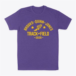 Brooks-quinn-jones Elementary School Track and Field Classic Dad T-Shirt