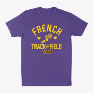 French Elementary School Track and Field Classic Dad T-Shirt