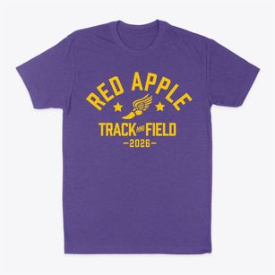 Red Apple Elementary School Track and Field Classic Dad T-Shirt