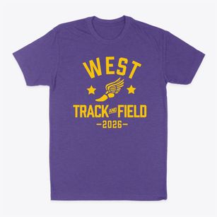 West Middle School Track and Field Classic Dad T-Shirt