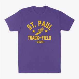 Saint Paul Catholic School Track and Field Classic Dad T-Shirt