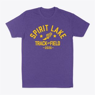 Spirit Lake Elementary School Track and Field Classic Dad T-Shirt