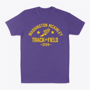 Washington Mckinley Elementary School Track and Field Classic Dad T-Shirt
