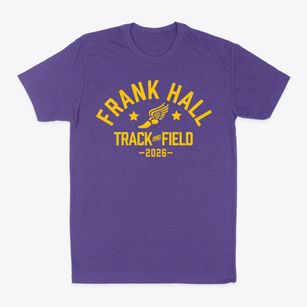 Frank Hall Elementary School Track and Field Classic Dad T-Shirt