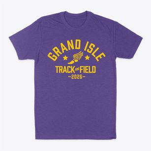 Grand Isle School Track and Field Classic Dad T-Shirt