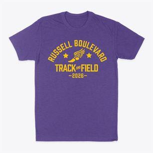 Russell Boulevard Elementary School Track and Field Classic Dad T-Shirt