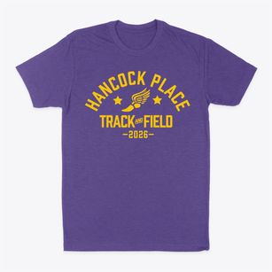 Hancock Place Elementary School Track and Field Classic Dad T-Shirt
