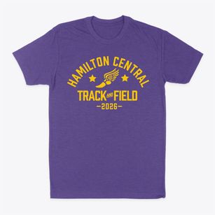 Hamilton Central High School Track and Field Classic Dad T-Shirt