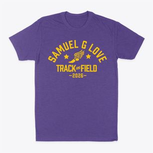 Samuel G Love Elementary School Track and Field Classic Dad T-Shirt