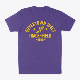 Boyertown Junior High School West Track and Field Classic Dad T-Shirt