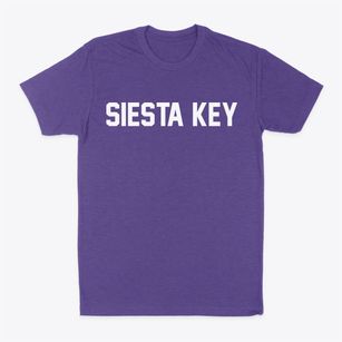 Siesta Key Florida Classic Block Classic Dad T-Shirt