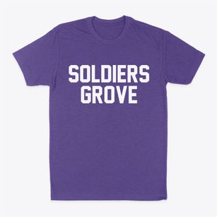 Soldiers Grove Wisconsin Classic Block Classic Dad T-Shirt