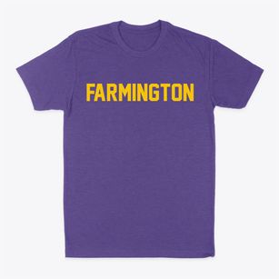 Farmington New Hampshire Classic Block Classic Dad T-Shirt