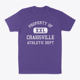 Craigsville West Virginia Athletic Dept Classic Dad T-Shirt