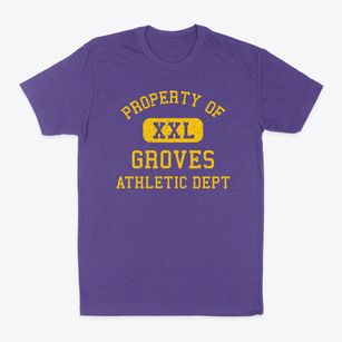 Groves Texas Athletic Dept Classic Dad T-Shirt