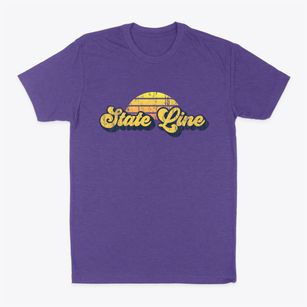State Line Pennsylvania Sublime Sunset Classic Dad T-Shirt