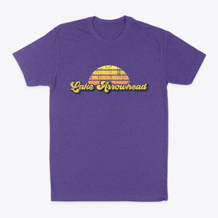 Lake Arrowhead Maine Sublime Sunset Classic Dad T-Shirt