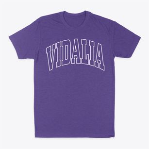 Vidalia Louisiana Trendy Block Classic Dad T-Shirt