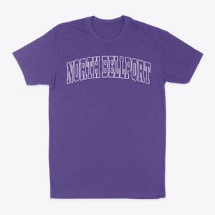 North Bellport New York Trendy Block Classic Dad T-Shirt