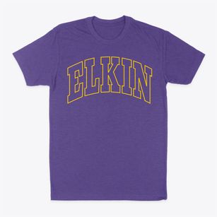 Elkin North Carolina Trendy Block Classic Dad T-Shirt