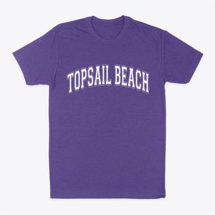 Topsail Beach North Carolina Varsity Classic Dad T-Shirt