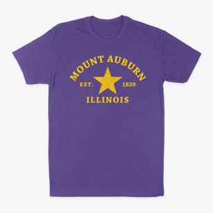 Mount Auburn Illinois Star Classic Dad T-Shirt