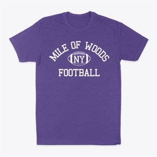 Mile Of Woods New York Football Classic Dad T-Shirt