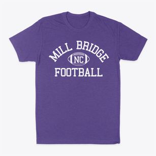 Mill Bridge North Carolina Football Classic Dad T-Shirt