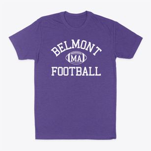 Belmont Massachusetts Football Classic Dad T-Shirt