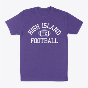 High Island Texas Football Classic Dad T-Shirt