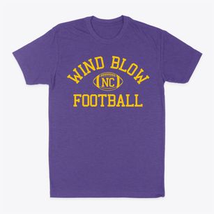 Wind Blow North Carolina Football Classic Dad T-Shirt