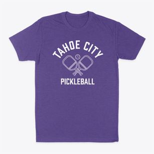 Tahoe City California Pickleball Classic Dad T-Shirt