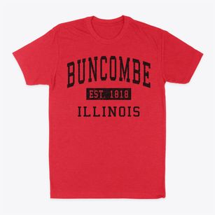 Buncombe Illinois Classic Established Classic Dad T-Shirt