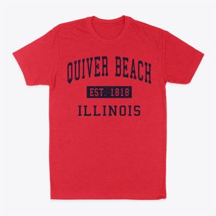 Quiver Beach Illinois Classic Established Classic Dad T-Shirt