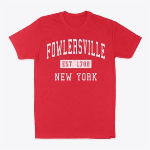 Fowlersville New York Classic Established Classic Dad T-Shirt