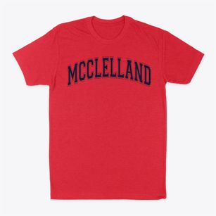 Mcclelland Elementary School Varsity Arch Classic Dad T-Shirt