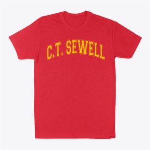 C.t. Sewell Elementary School Varsity Arch Classic Dad T-Shirt