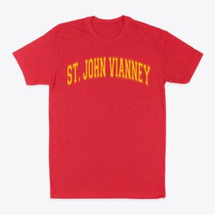 Saint John Vianney Cure Of Arc School Varsity Arch Classic Dad T-Shirt