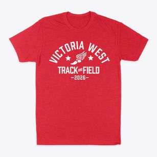 Victoria West High School Track and Field Classic Dad T-Shirt