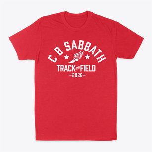 C B Sabbath Elementary School Track and Field Classic Dad T-Shirt