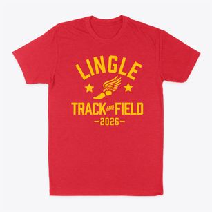 Lingle Fort Laramie Elementary School Track and Field Classic Dad T-Shirt
